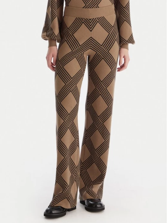 Obrázek produktu ONLY Úpletové kalhoty Anny 15327634 Béžová Loose Fit