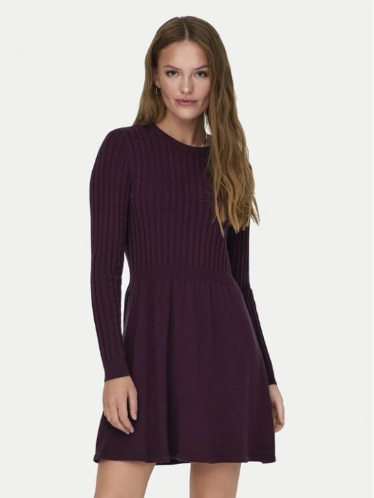 Obrázek produktu ONLY Úpletové šaty 15306551 Bordó Regular Fit