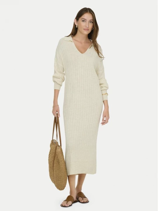 Obrázek produktu ONLY Úpletové šaty Tessa 15353117 Béžová Regular Fit