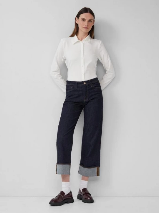 Obrázek produktu Oříznuté džíny Suri / Regular Fit / Mid Rise / Wide Leg / 360° Denim s.Oliver modrá