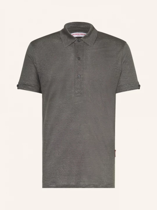 Obrázek produktu Orlebar Brown Jerseyové Polo Tričko Sebastian Z Lnu tmavě šedá