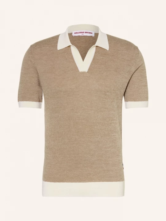 Obrázek produktu Orlebar Brown Pletené Polo Tričko Horton velbloudí / béžová