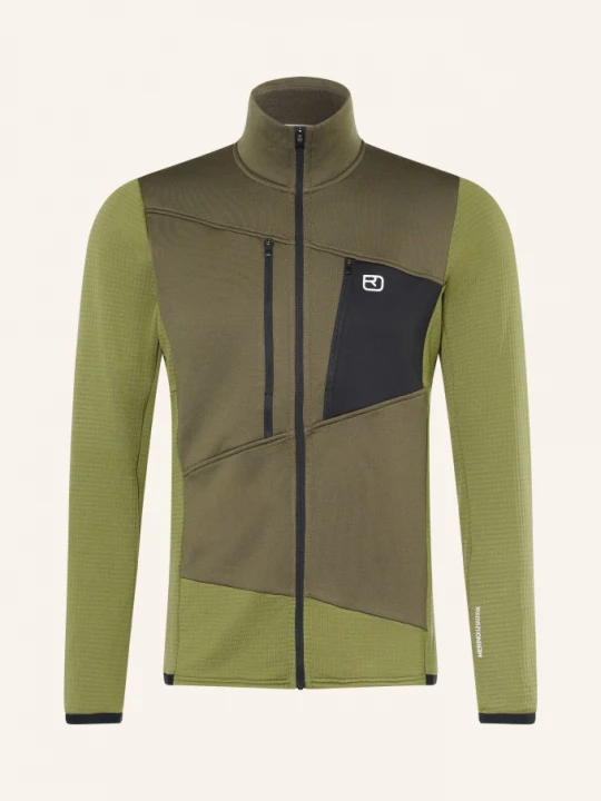 Obrázek produktu Ortovox Fleecová Mikina Grid olivová / khaki / černá