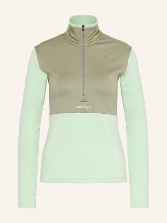 Obrázek produktu Ortovox Fleecový Svetr Fleece Light Zip Neck mátová / khaki