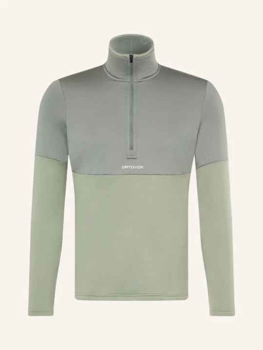 Obrázek produktu Ortovox Střední Vrstva Light Zip Neck šedá / světle zelená