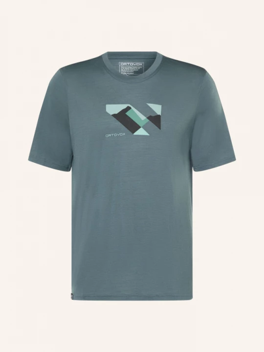 Obrázek produktu Ortovox Tričko 140 Cool Landscape S Merino Vlnou modrá / tmavě modrá / tmavě modrá