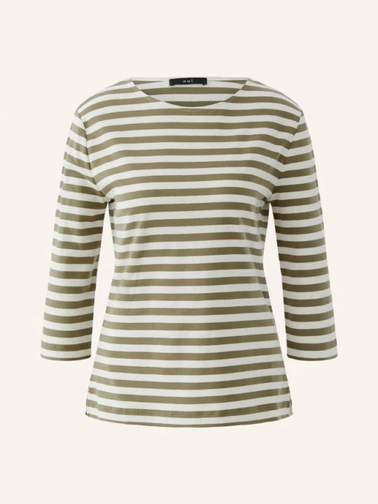 Obrázek produktu Oui Tričko Soleila S 3/4 Rukávem khaki / světle šedá