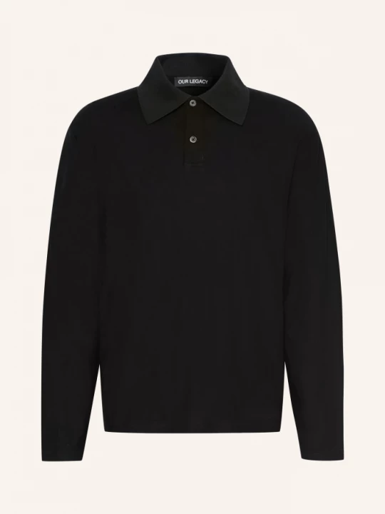 Obrázek produktu Our Legacy Jerseyové Polo Tričko Regular Boxy Fit černá