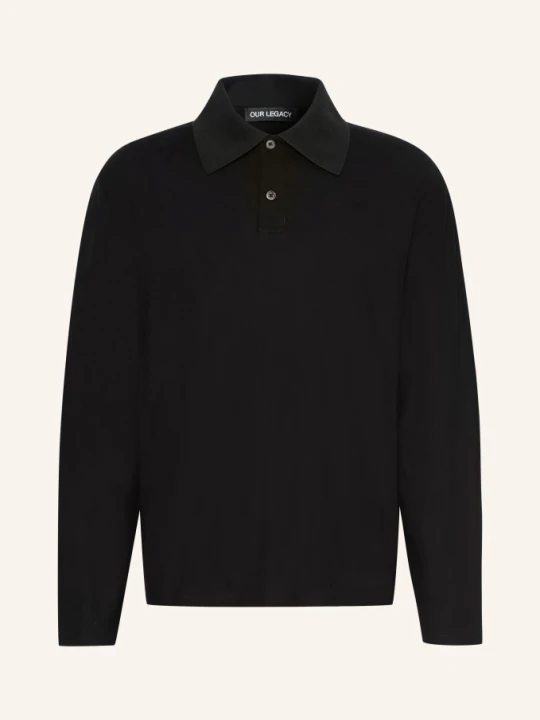 Obrázek produktu Our Legacy Jerseyové Polo Tričko Regular Boxy Fit černá