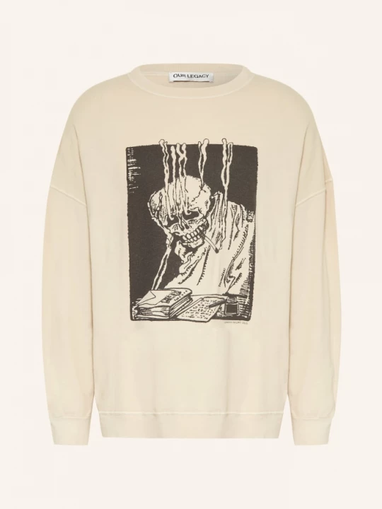 Obrázek produktu Our Legacy Oversized Mikina Slack béžová / černá