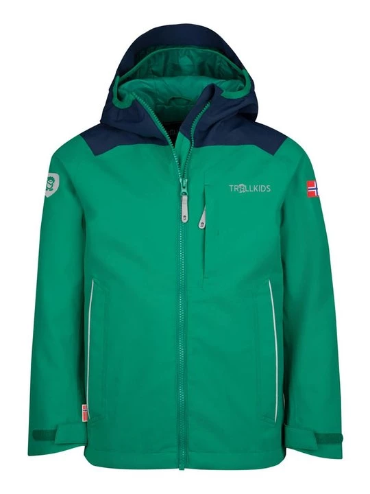Obrázek produktu Outdoorová bunda Trollkids zelená