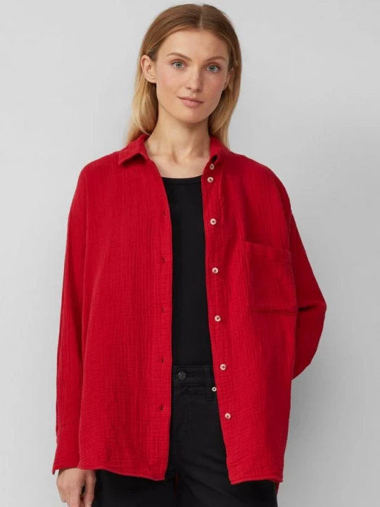 Obrázek produktu Oversize halenka z mušelínu s.Oliver červená