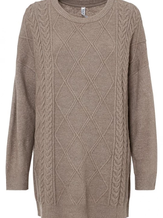 Obrázek produktu Oversize svetr s copánkovým vzorem BonPrix