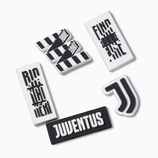 Obrázek produktu Ozdoba na boty Crocs Jibbitz™ Juventus 5 ks. Bílá