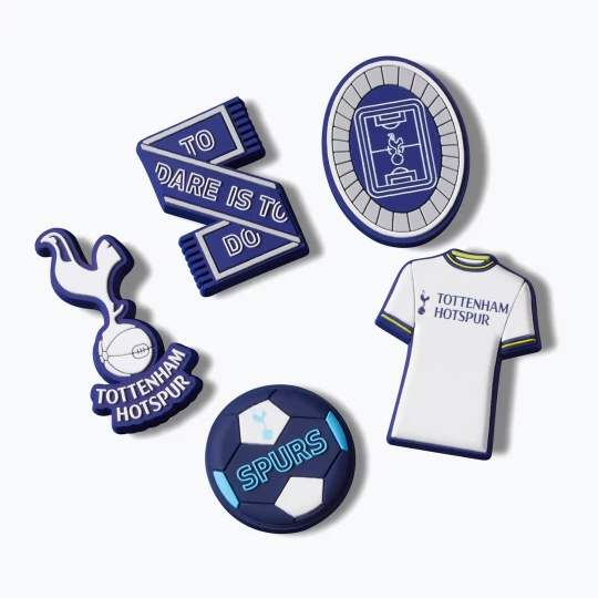 Obrázek produktu Ozdoba na boty Crocs Jibbitz™ Tottenham pin 5 ks. Modrá