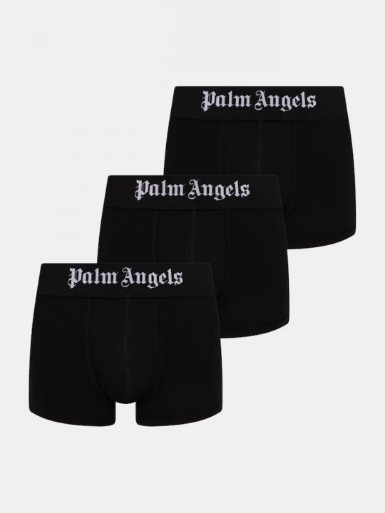 Obrázek produktu Palm Angels přiléhavé boxerky pánské bavlněné s elastanem 3-pack černá