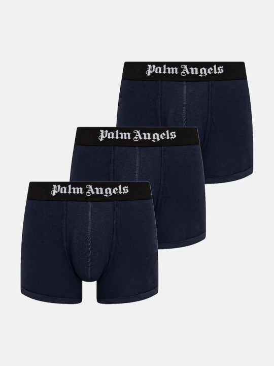 Obrázek produktu Palm Angels přiléhavé boxerky pánské bavlněné s elastanem 3-pack námořnická modř