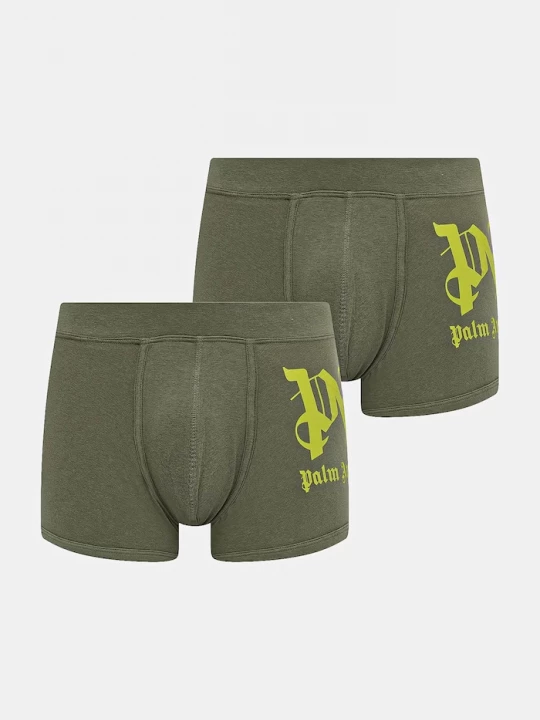 Obrázek produktu Palm Angels přiléhavé boxerky pánské s bavlnou 2-pack zelená