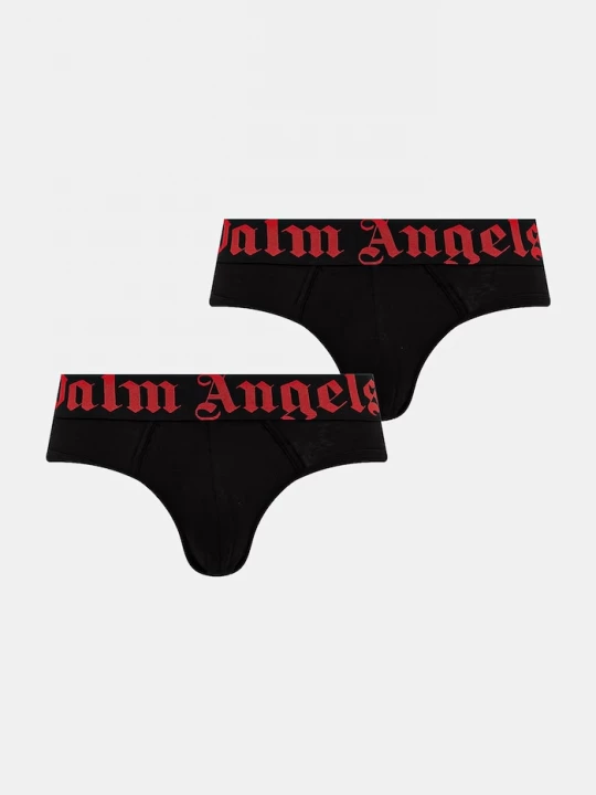 Obrázek produktu Palm Angels slipy pánské s bavlnou 2-pack černá