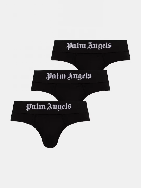 Obrázek produktu Palm Angels slipy pánské s bavlnou 3-pack černá
