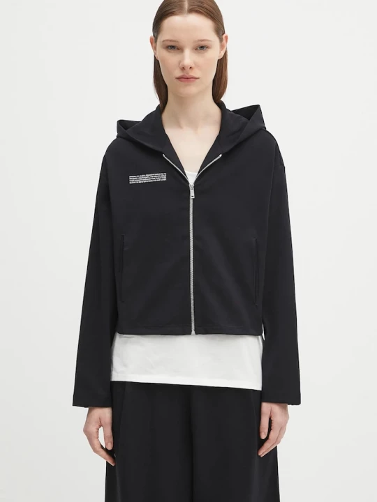 Obrázek produktu PANGAIA Mikina Pangaia DNA Double Jersey Zip Up Hoodie černá