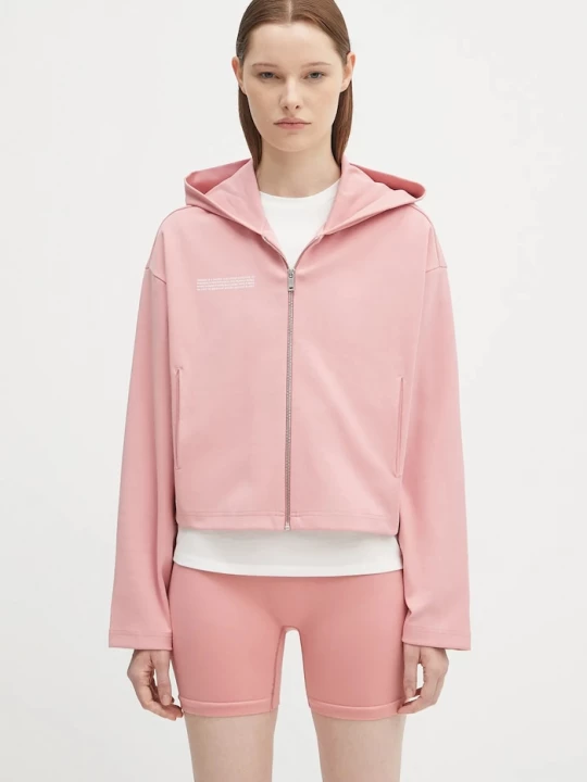 Obrázek produktu PANGAIA Mikina Pangaia DNA Double Jersey Zip Up Hoodie růžová