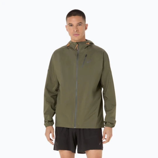 Obrázek produktu Pánská běžecká bunda ASICS Fujitrail Elite Waterproof mantle green