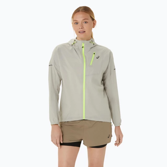 Obrázek produktu Pánská běžecká bunda ASICS Fujitrail Waterproof oatmeal šedá