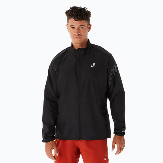 Obrázek produktu Pánská běžecká bunda ASICS Icon performance black / stadium orange