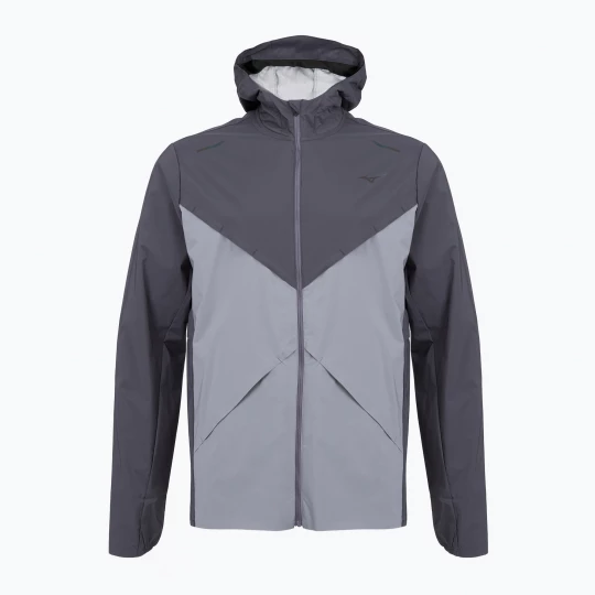 Obrázek produktu Pánská běžecká bunda Mizuno Tech Thermal Charge Hooded quiksilver šedá