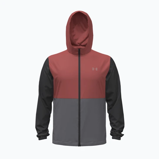 Obrázek produktu Pánská běžecká bunda Under Armour Velociti Hooded Jacket ultimate black / heritage red / reflective