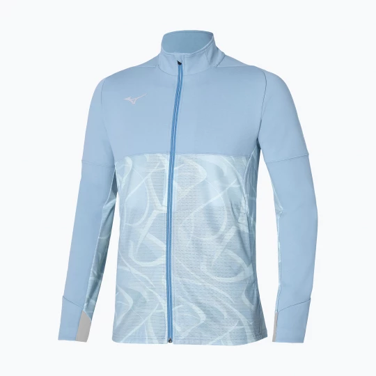 Obrázek produktu Pánská bunda Mizuno Paris Athlete Hybrid Warm Up glacier lake Modrá