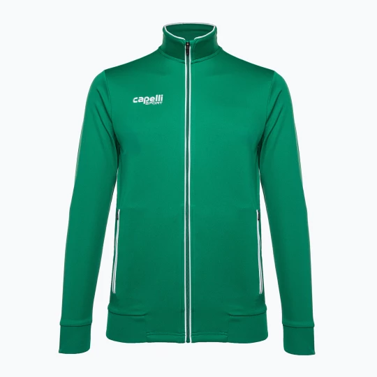 Obrázek produktu Pánská fotbalová mikina Capelli Basics Adult Training zelená / bílá CAPELLI NEW YORK