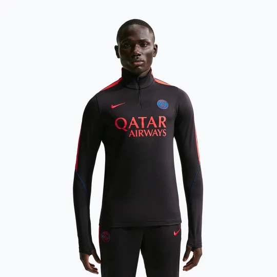 Obrázek produktu Pánská fotbalová mikina Nike Paris Saint-Germain Strike Dri-Fit Soccer Knit Drill Top black / global red / global red