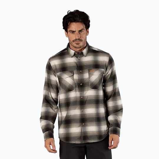 Obrázek produktu Pánská košile CMP 32T1757 olive / nero / bianco Zelená