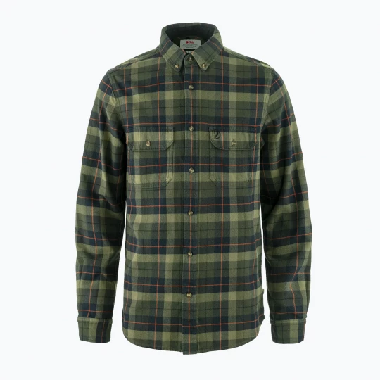 Obrázek produktu Pánská košile Fjällräven Singi Heavy Flannel black / deep forest Zelená