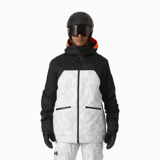 Obrázek produktu Pánská lyžařská bunda Helly Hansen Straightline Lifaloft 2.0 grey fog snow camo aop