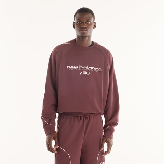 Obrázek produktu Pánská mikina New Balance MT62N5SYYLR – bordó