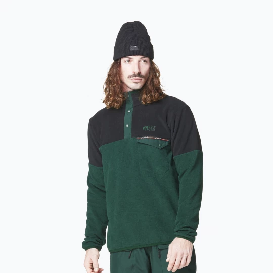 Obrázek produktu Pánská mikina Picture Arcca 1 / 4 Fleece ponderosa pine / black Zelená