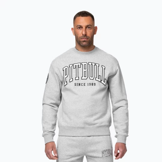 Obrázek produktu Pánská mikina Pitbull Badger Crewneck grey / melange