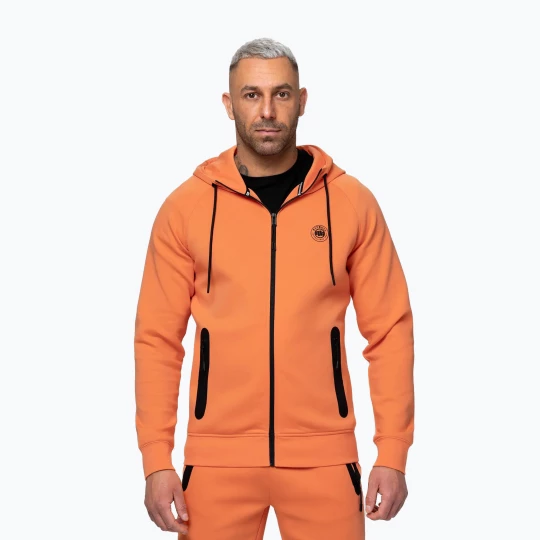 Obrázek produktu Pánská mikina Pitbull Dogwood Hooded Zip Sweatshirt fluo orange