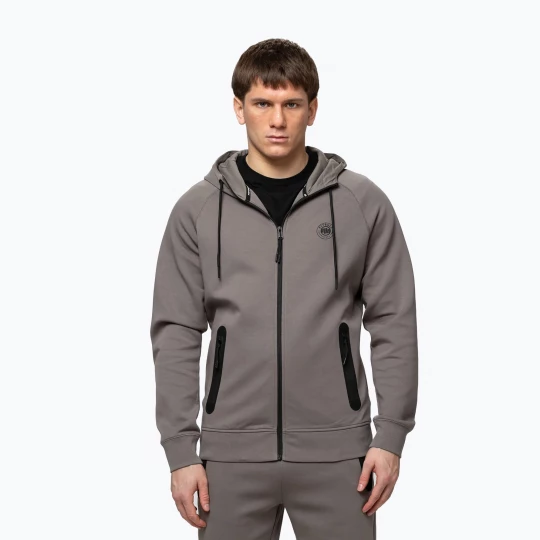 Obrázek produktu Pánská mikina Pitbull Dogwood Hooded Zip Sweatshirt taupe šedá