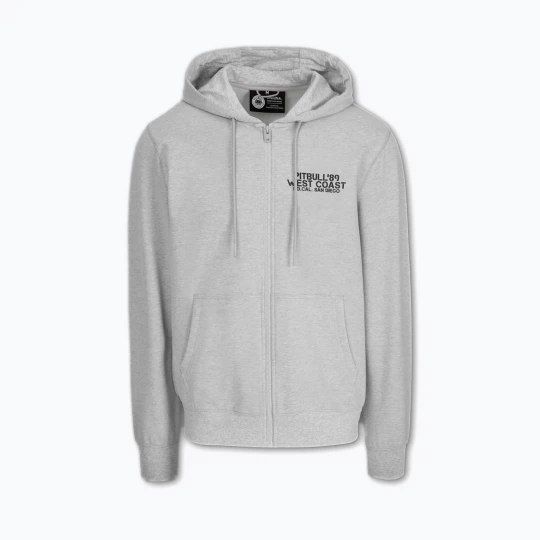 Obrázek produktu Pánská mikina Pitbull Driving Hooded Zip Sweatshirt grey / melange