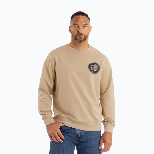 Obrázek produktu Pánská mikina Pitbull Graffitti Crewneck Sweatshirt pale sand Béžová