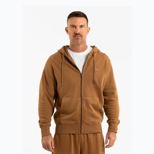 Obrázek produktu Pánská mikina Pitbull Lancaster 2 Hooded Zip Sweatshirt honey yellow Hnědá