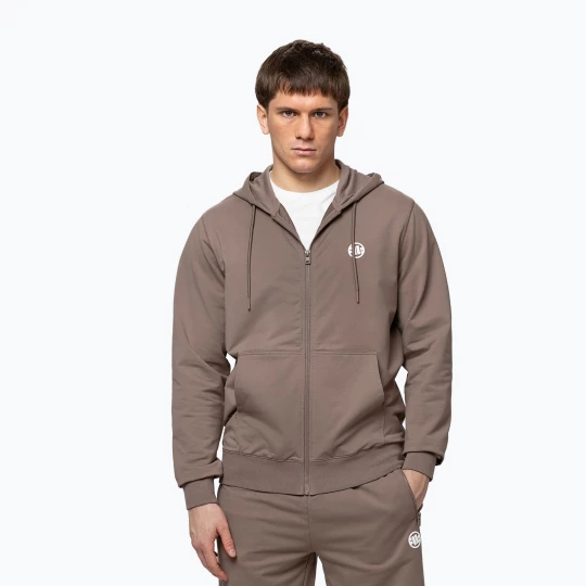 Obrázek produktu Pánská mikina Pitbull Nugget Small Logo Hooded Zip brown savana