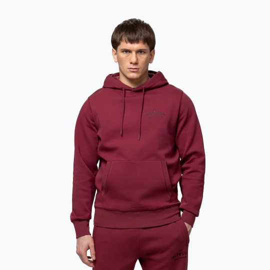 Obrázek produktu Pánská mikina Pitbull Sampson Hooded Sweatshirt burgundy vínová