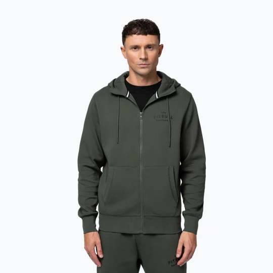 Obrázek produktu Pánská mikina Pitbull Sampson Hooded Zip Sweatshirt old green