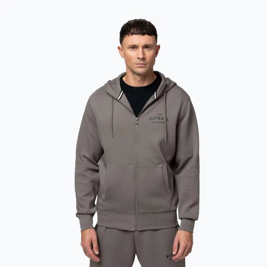 Obrázek produktu Pánská mikina Pitbull Sampson Hooded Zip Sweatshirt taupe šedá