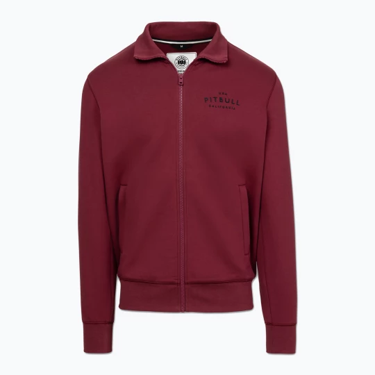 Obrázek produktu Pánská mikina Pitbull Sampson Zip burgundy vínová